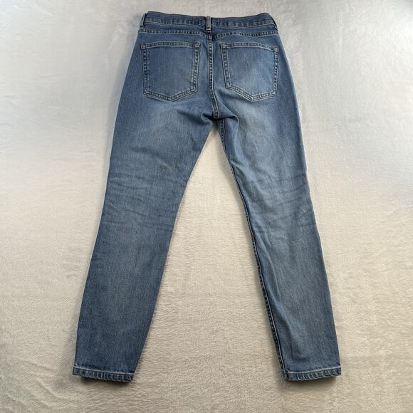 Everlane Sz 27 Ankle Mid Rise Skinny Jean Blue Wash Women’s Stretch Capsule - Picture 9 of 14